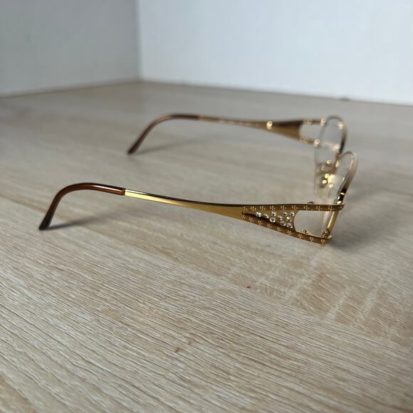 Versace Mod.1034-B 1002 Gold Metal Eyeglasses Frames 55-15 135 Italy - Picture 8 of 8